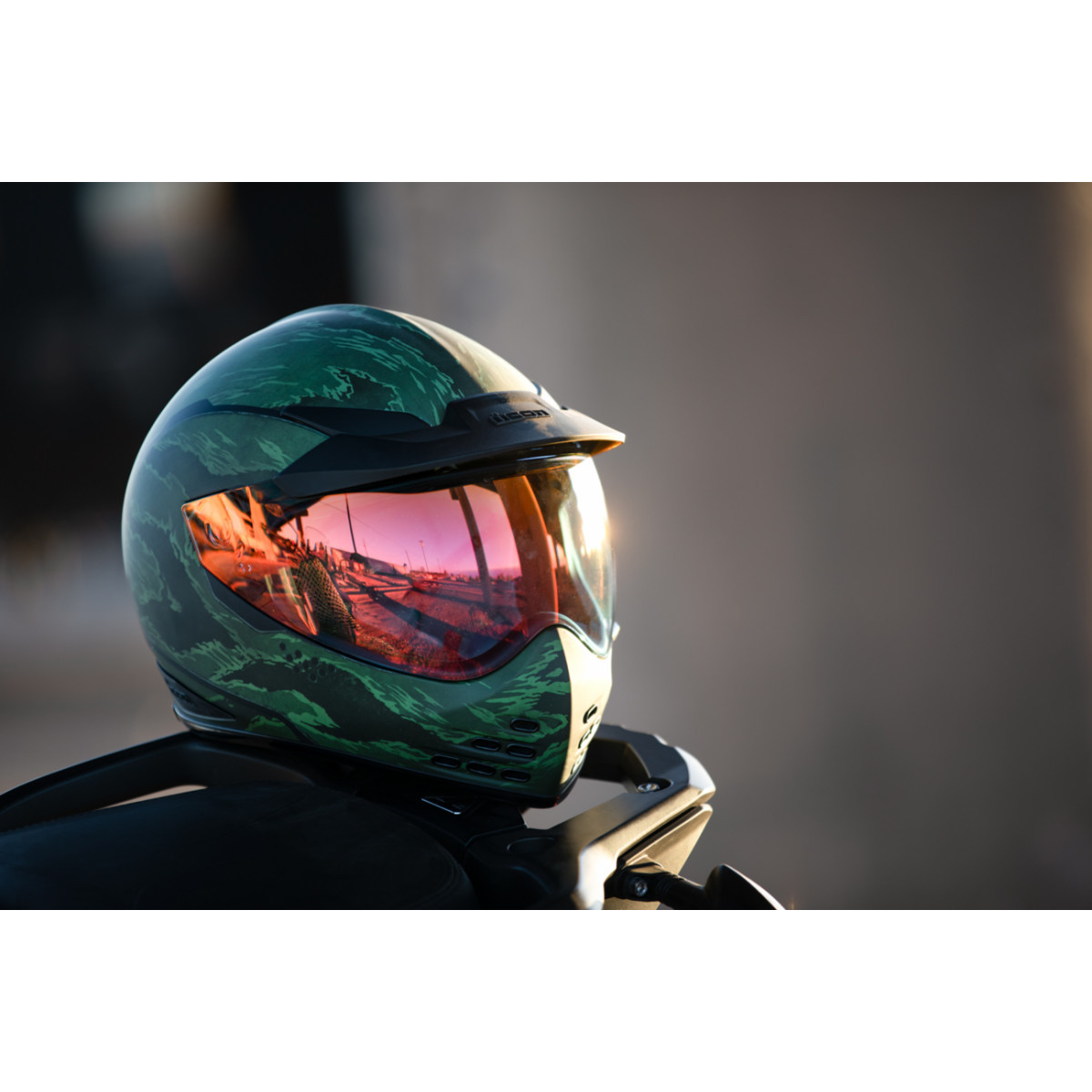 Icon - Domain™ Helmet - Tiger's Blood - Green - Medium