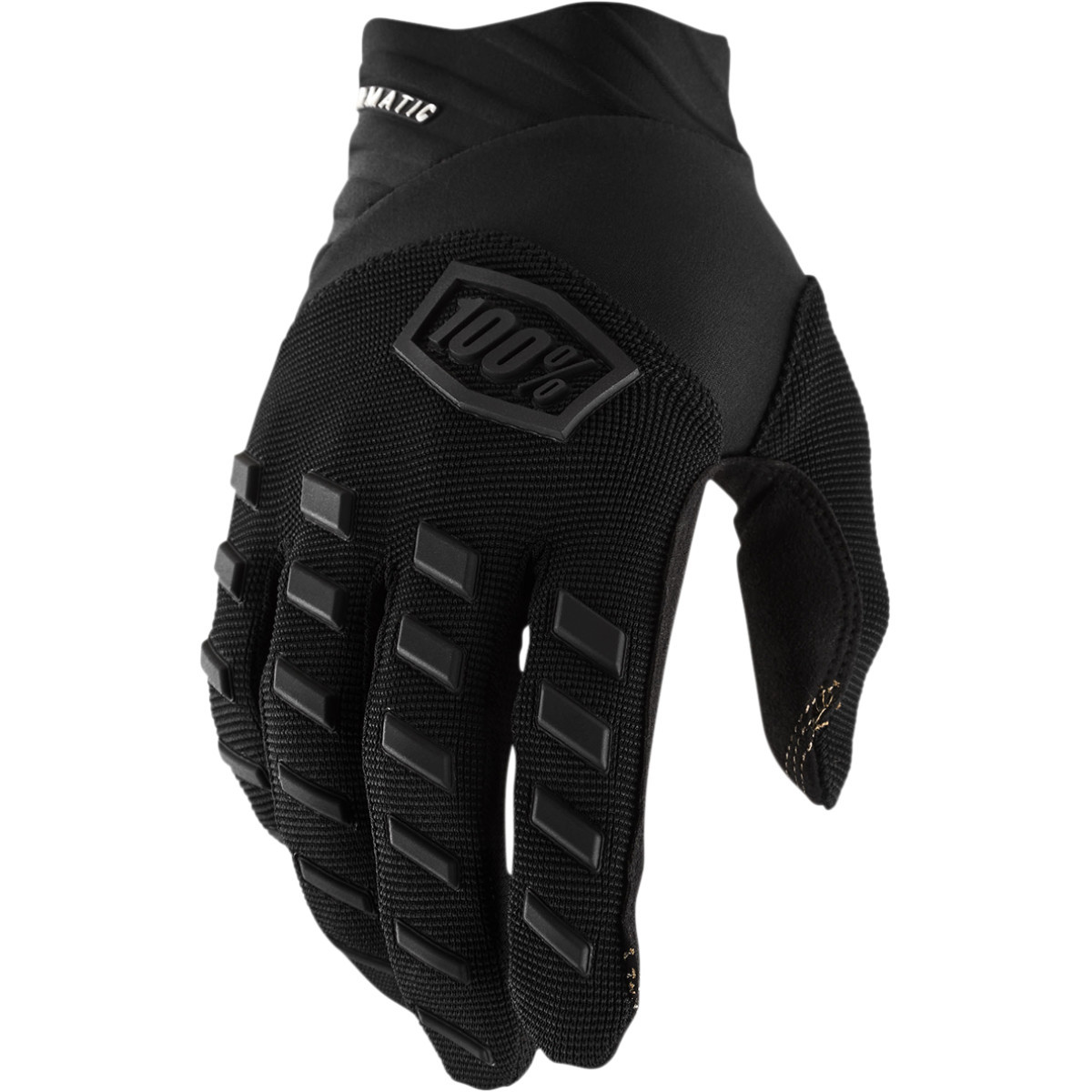 100% #10000-00001 - Airmatic Gloves - Black/Charcoal - Medium