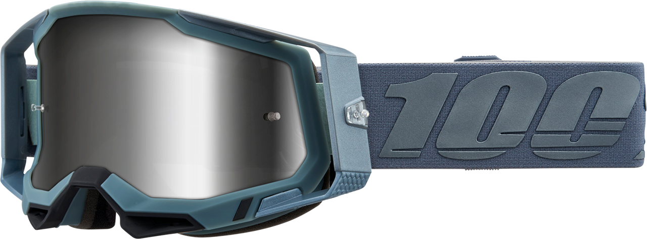 Racecraft 2 Goggles - Battleship - Silver Mirror - Lutzka's Garage