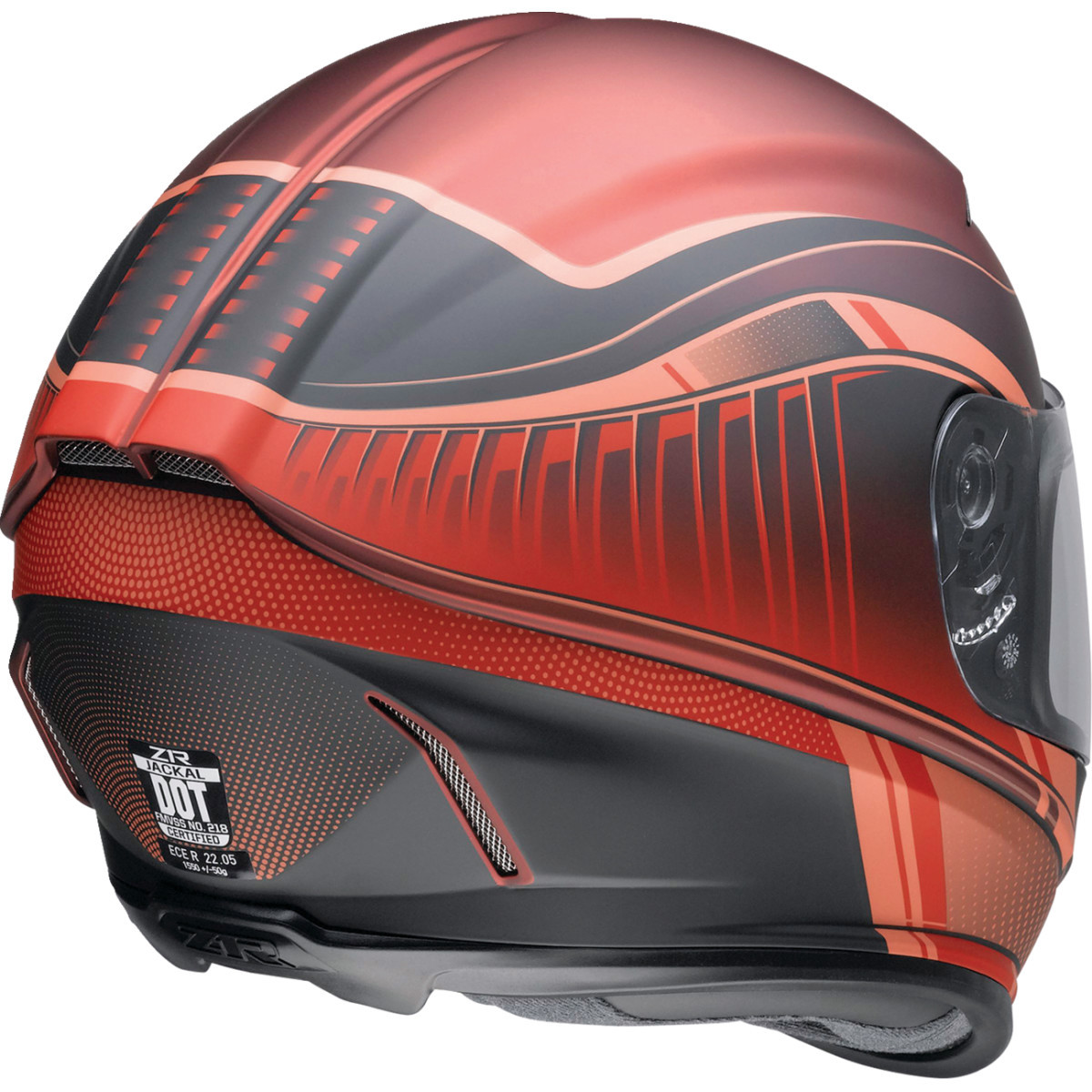 Z1R - Jackal Helmet - Dark Matter - Red - 3XL