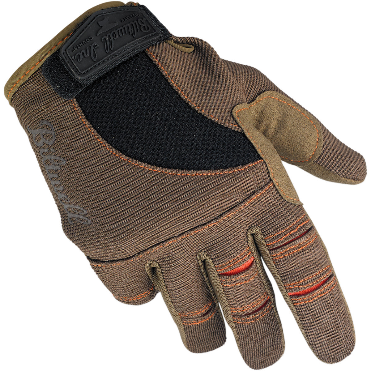 Biltwell #1501-0206-003 - Moto Gloves - Brown/Orange - Medium