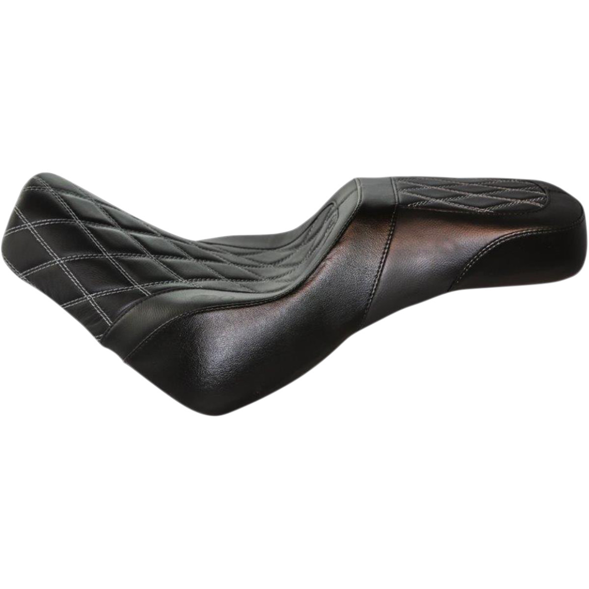 Danny Gray #24-811DIA - Weekday™ 2-Up Seat - Double Diamond w/ Charcoal Stitching - XL - Black - FXBR/S '18-'23