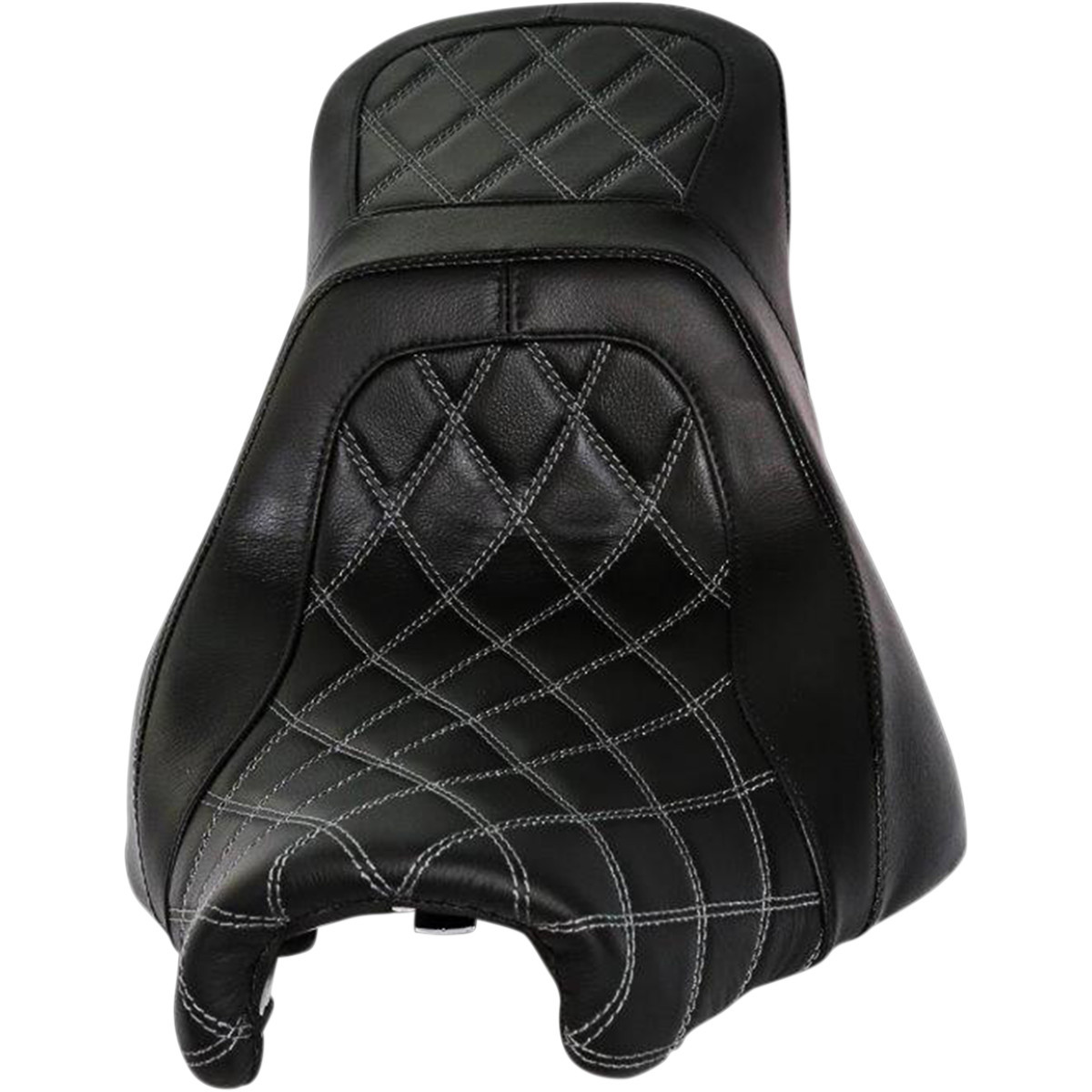 Danny Gray #24-811DIA - Weekday™ 2-Up Seat - Double Diamond w/ Charcoal Stitching - XL - Black - FXBR/S '18-'23