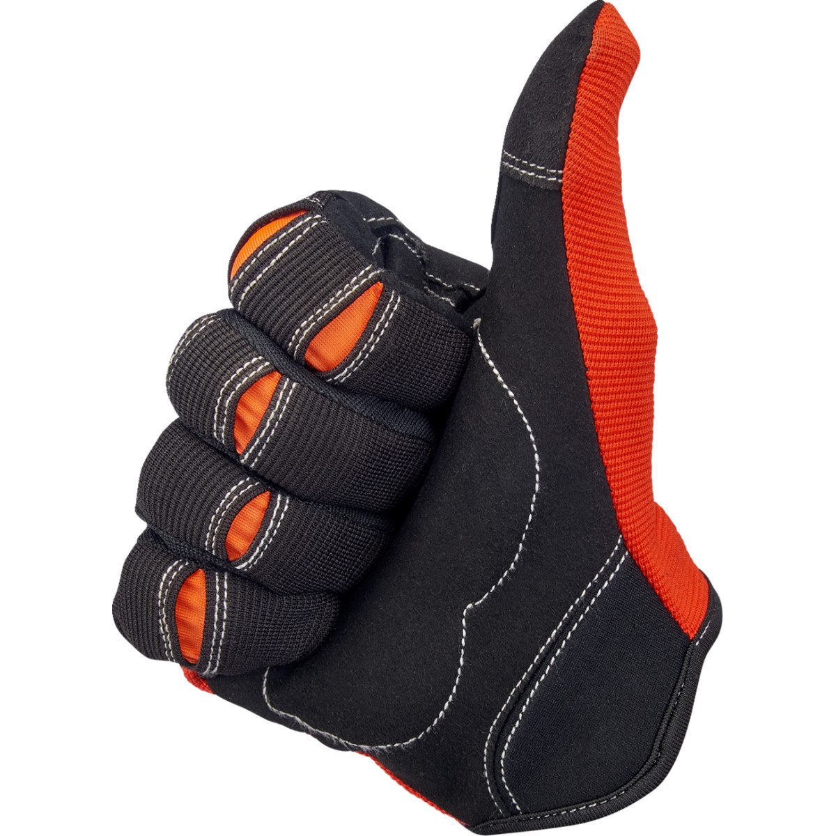 Biltwell #1501-0106-003 - Moto Gloves - Orange/Black - Medium