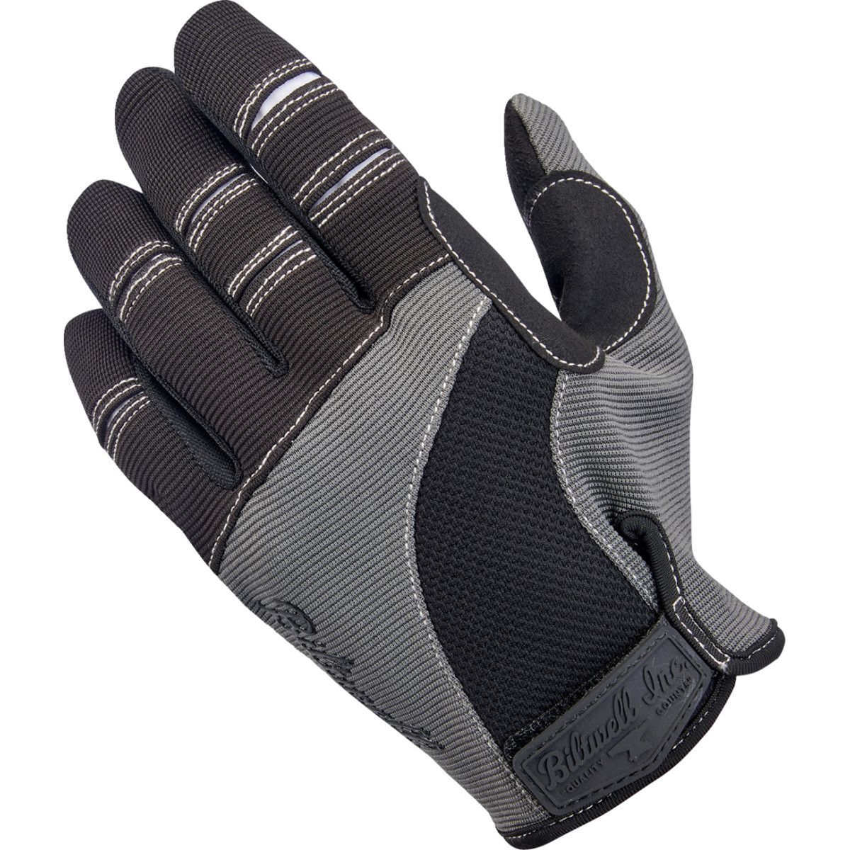 Biltwell #1501-1101-003 - Moto Gloves - Gray/Black - Medium