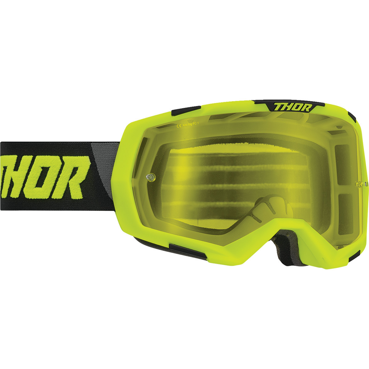 Thor - Regiment Goggle - Acid/Black - Yellow Lens