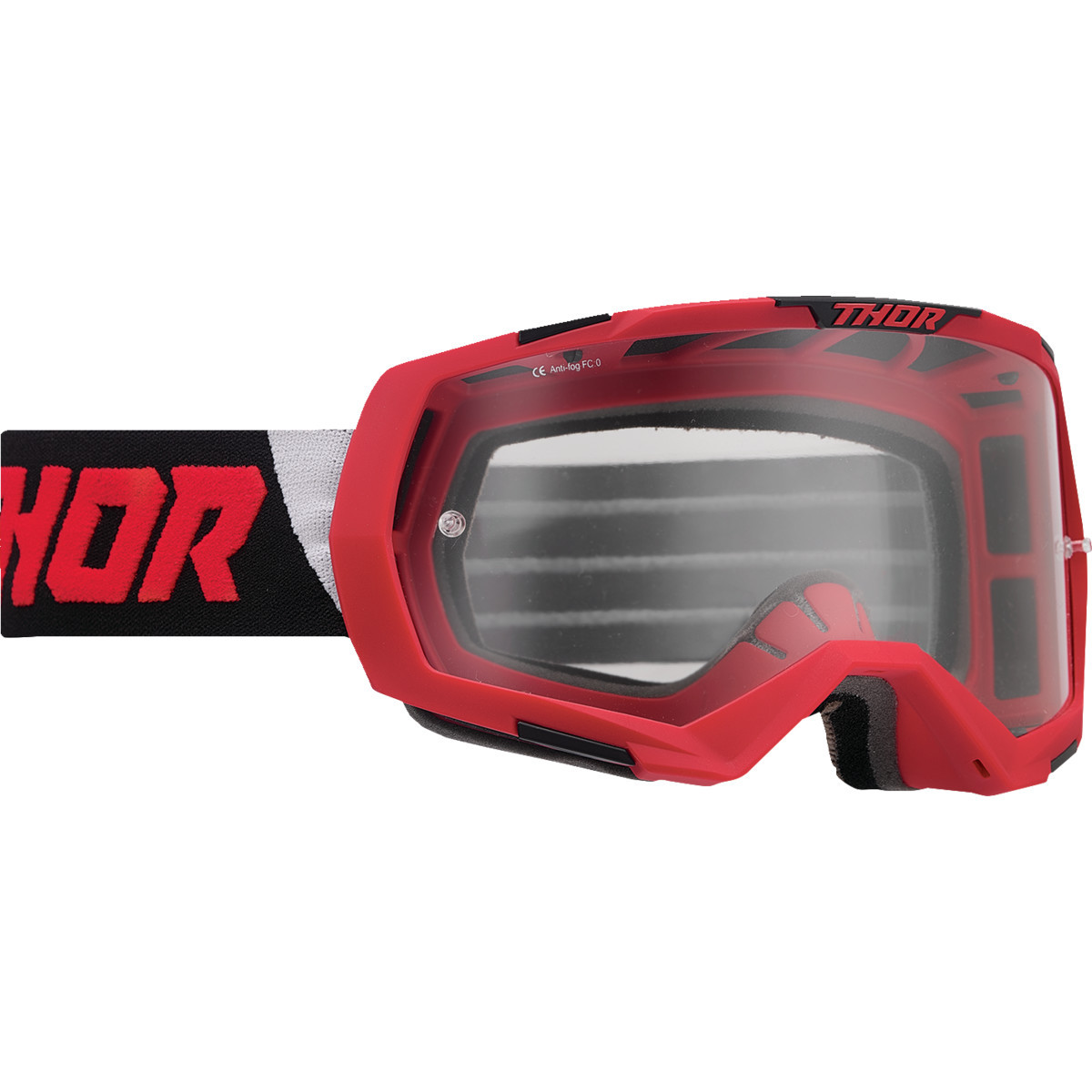 Thor - Regiment Goggle - Red/Black - Clear Lens