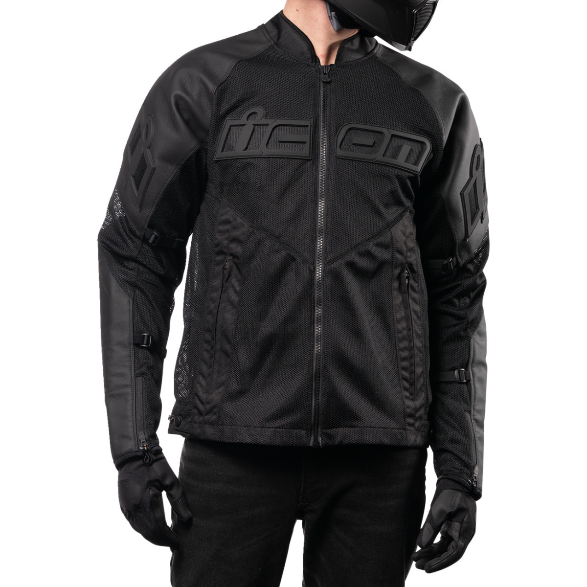Icon - Mesh AF™ Leather Jacket - Black - Large