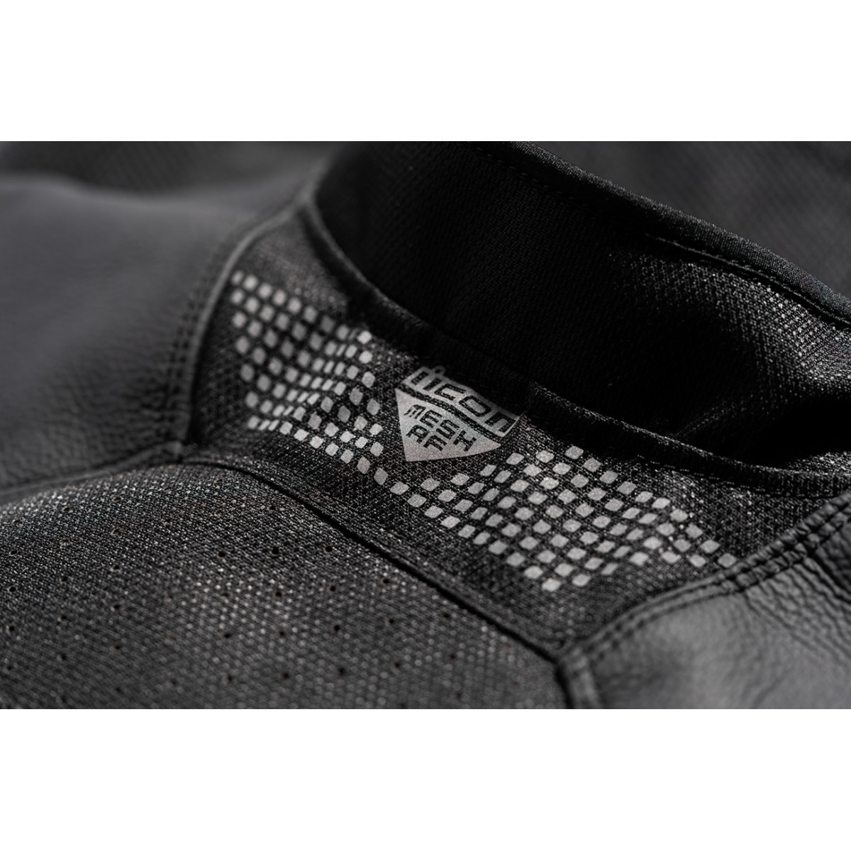 Icon - Mesh AF™ Leather Jacket - Black - Large