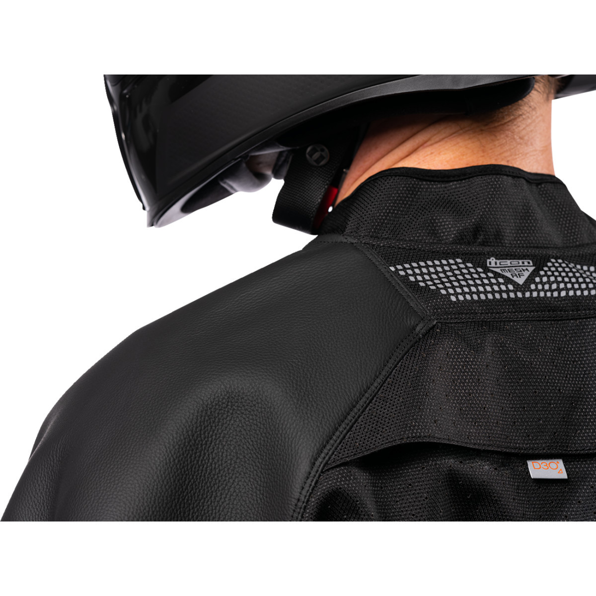 Icon - Mesh AF™ Leather Jacket - Black - Large