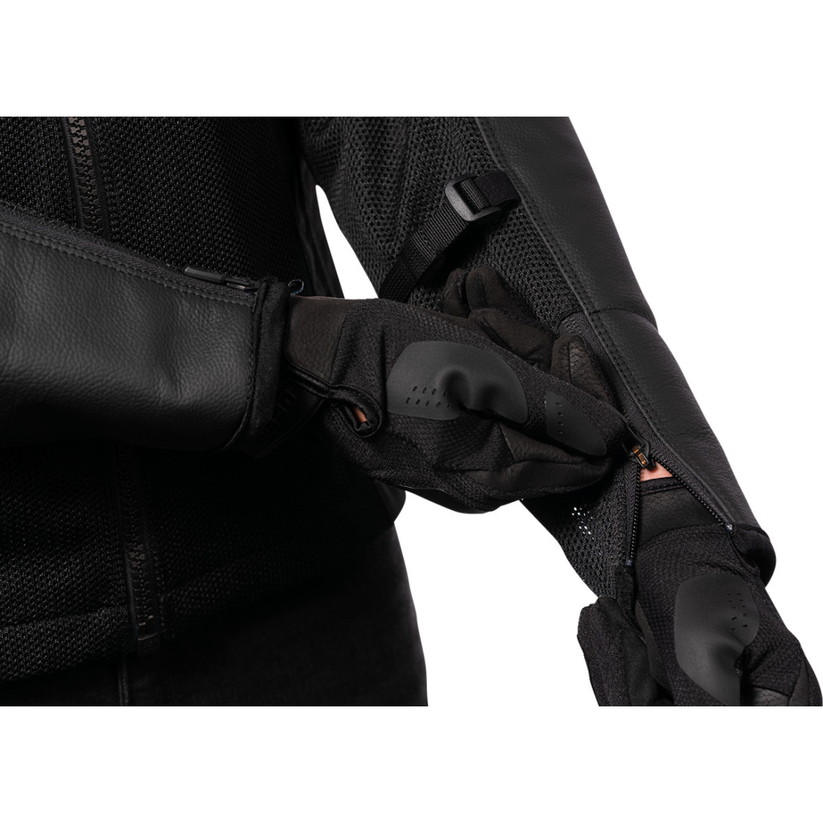 Icon - Mesh AF™ Leather Jacket - Black - XL