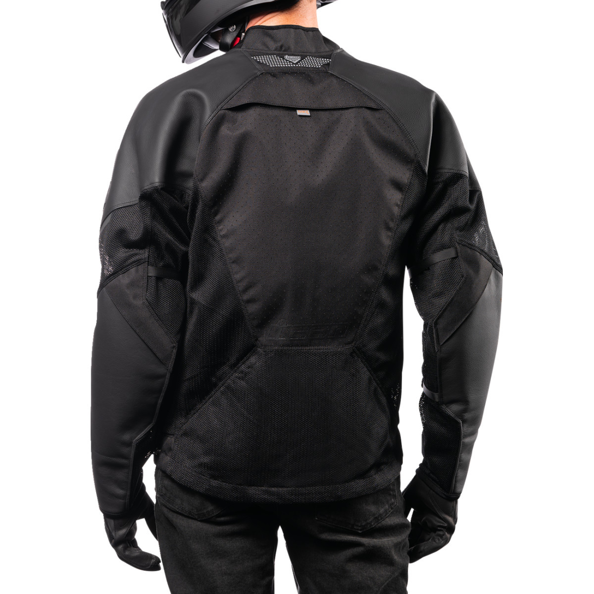 Icon - Mesh AF™ Leather Jacket - Black - 2XL