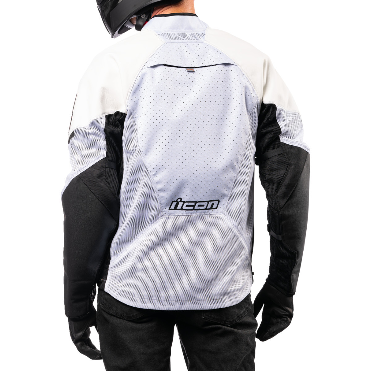 Icon - Mesh AF™ Leather Jacket - White - XL