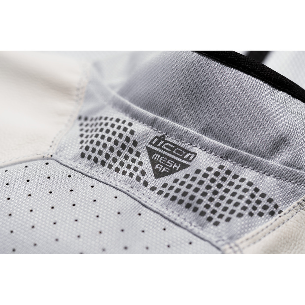 Icon - Mesh AF™ Leather Jacket - White - 2XL