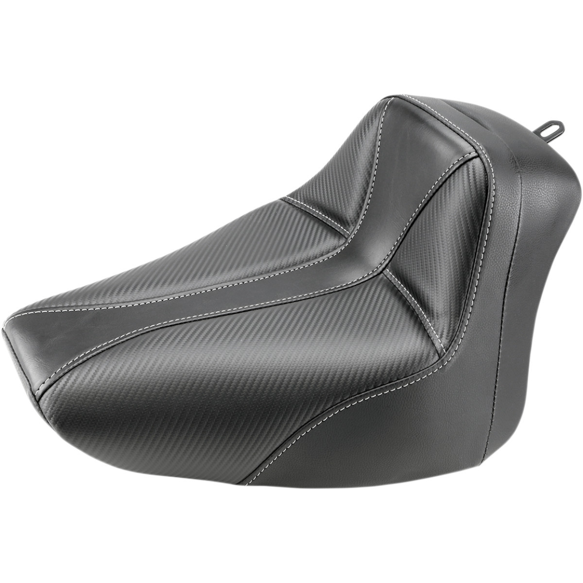 Saddlemen #800-01-0042 - Dominator Solo Seat - w/o Backrest - Black w/ Gray Stitching - FLS/FXS '00-'06