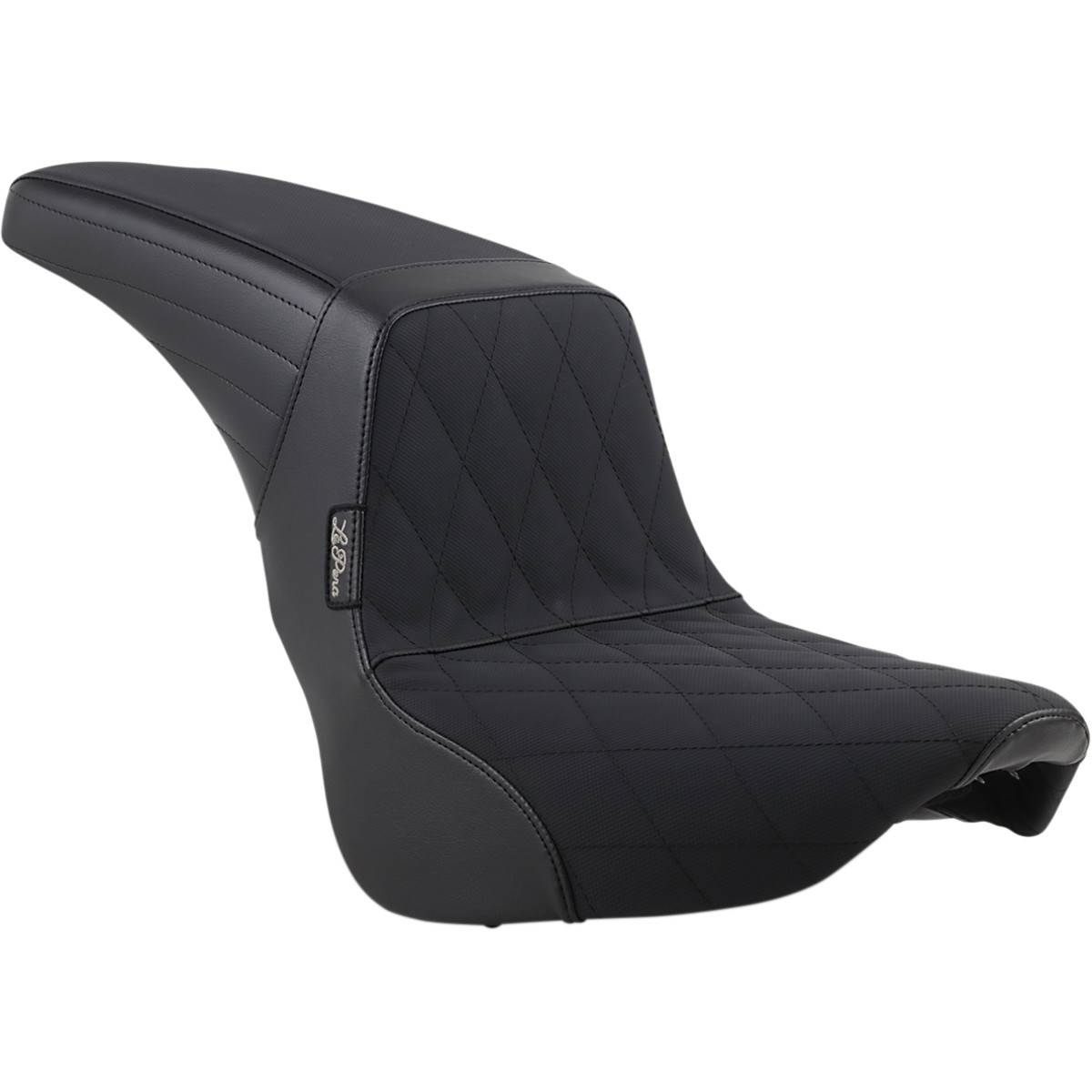 LE Pera #LYR-590DMGP - Kickflip Seat - Diamond w/ Gripp Tape - Black - Softail '18-'23