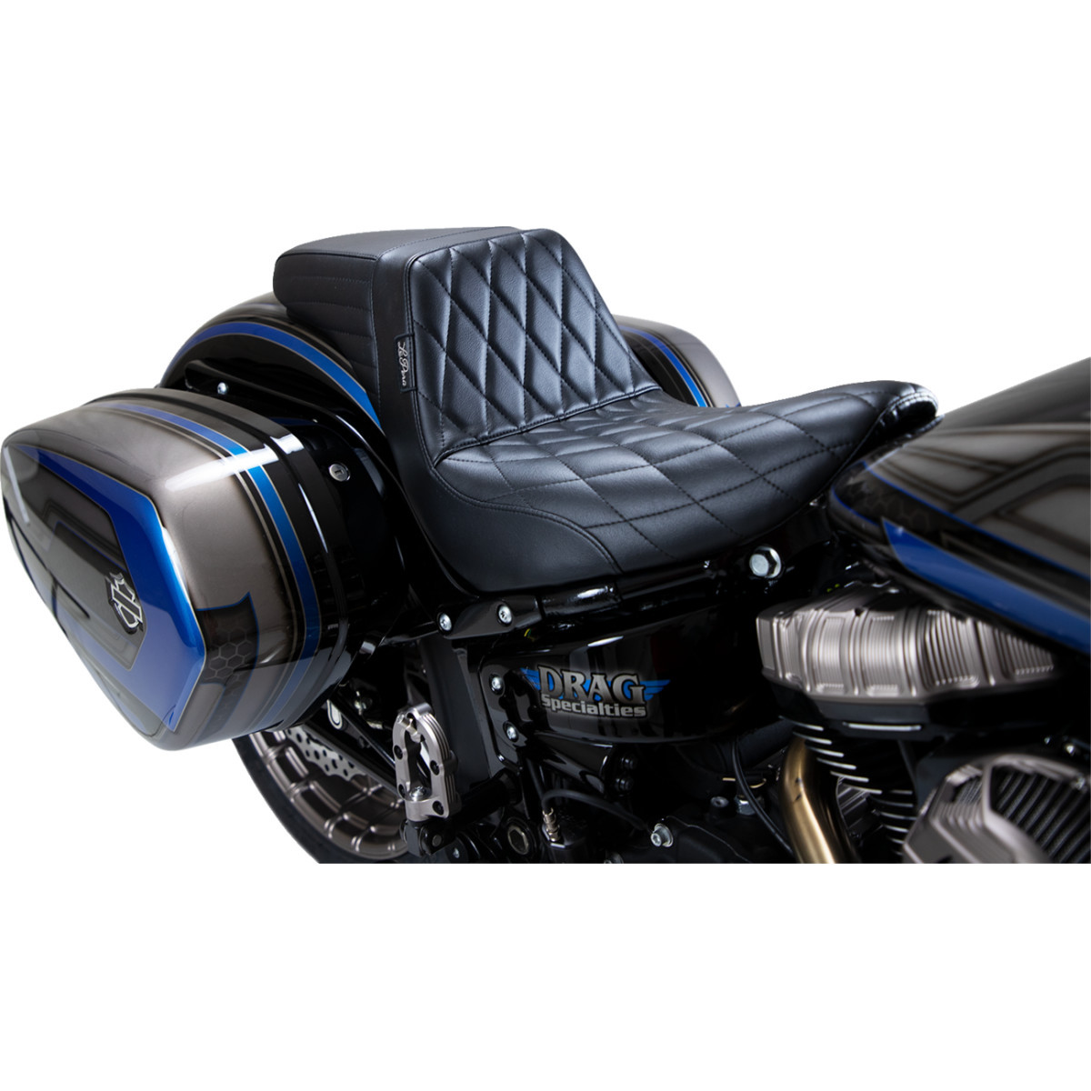 LE Pera #LYR-590DM - Kickflip Seat - Diamond - Black - Softail '18-'23