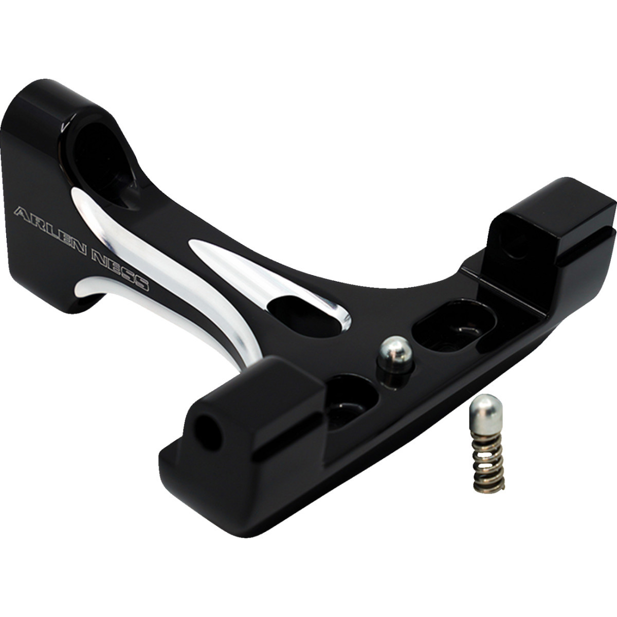 Arlen Ness #410-033 - Forged Floorboard Mounts - Passenger - Black