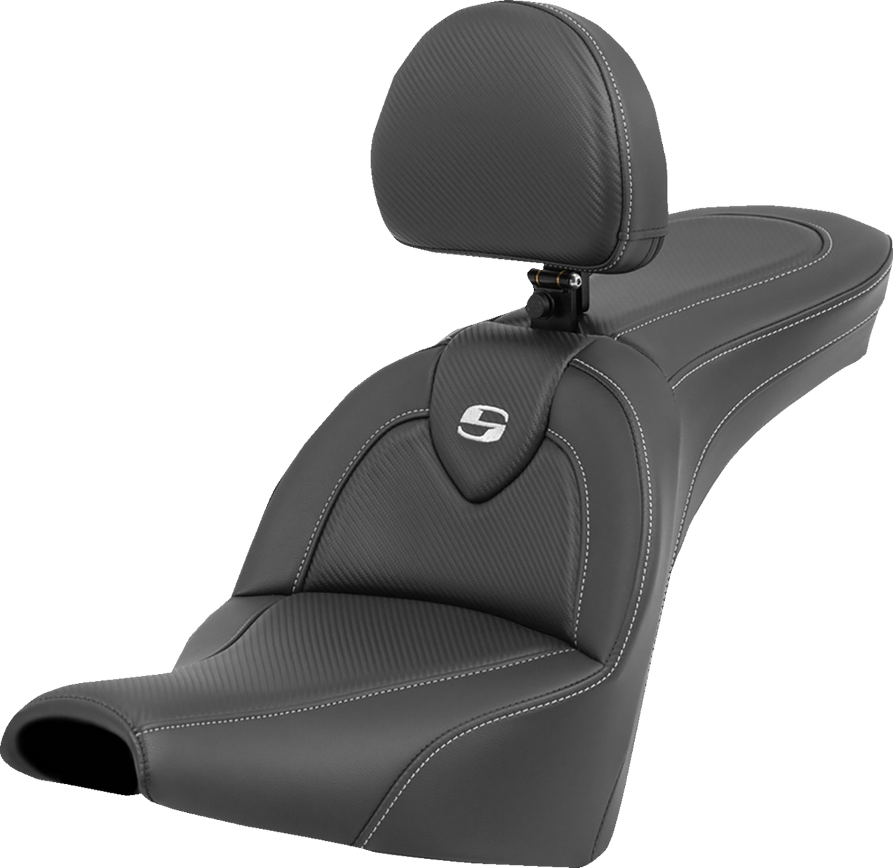 Roadsofa� Carbon Fiber Seat - Carbon Fiber - with Backrest - FXBB/FXST 18-23 - Lutzka's Garage
