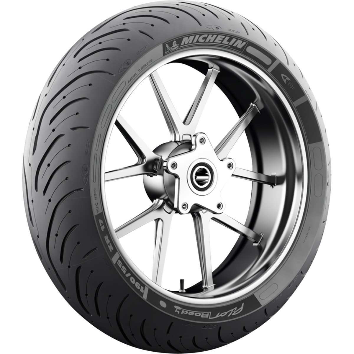 Michelin #75390 - Tire - Pilot Road 4 - Rear - 180/55ZR17 - (73W)