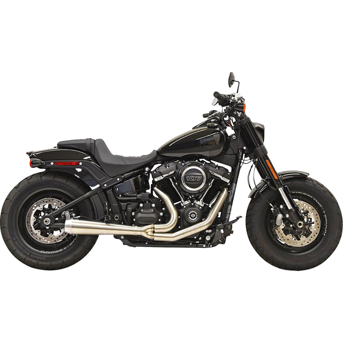 Bassani Xhaust #1S72SSE - 2-into-1 Road Rage III Exhaust System - 49-State - Stainless