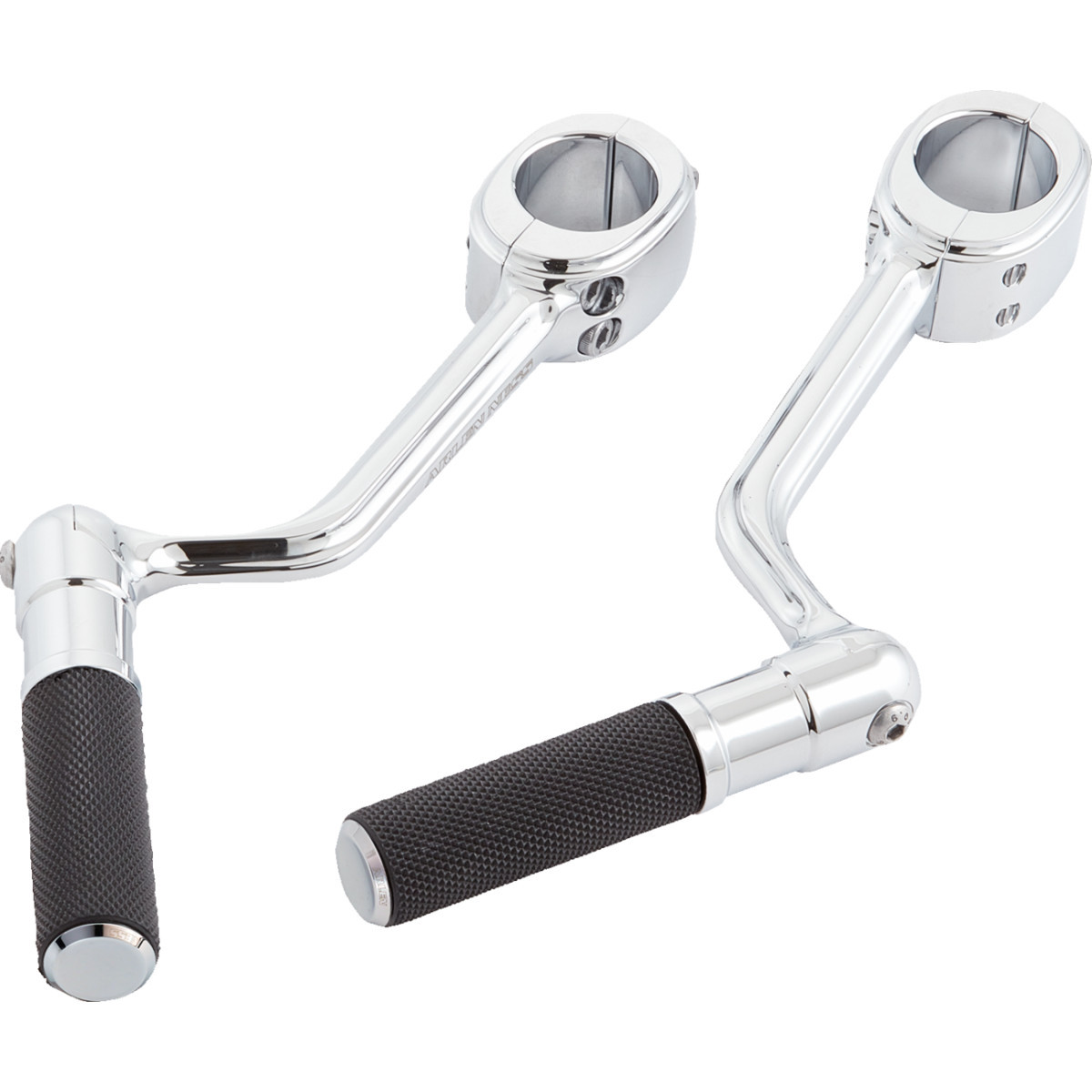 Arlen Ness #400-046 - Forged Highway Peg Mounts w/ Pegs - Chrome