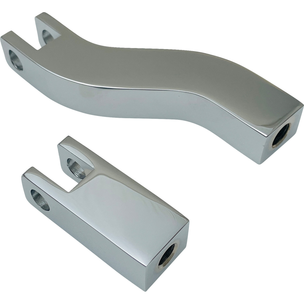 Drag Specialties - Passenger Peg Mount - Foot Peg Supports - Chrome - FXD