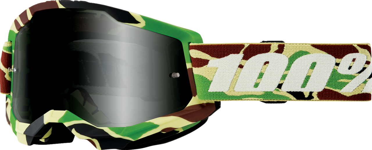100% Strata 2 Sand Goggle - War Camo - Smoke