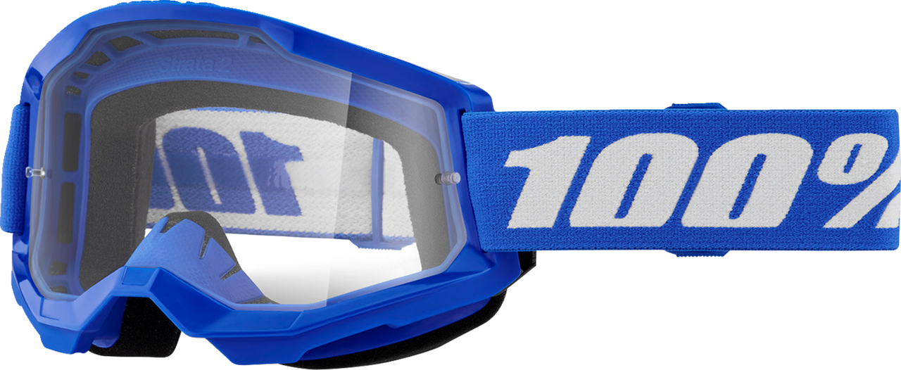 Strata 2 Goggle - Blue - Clear - Lutzka's Garage
