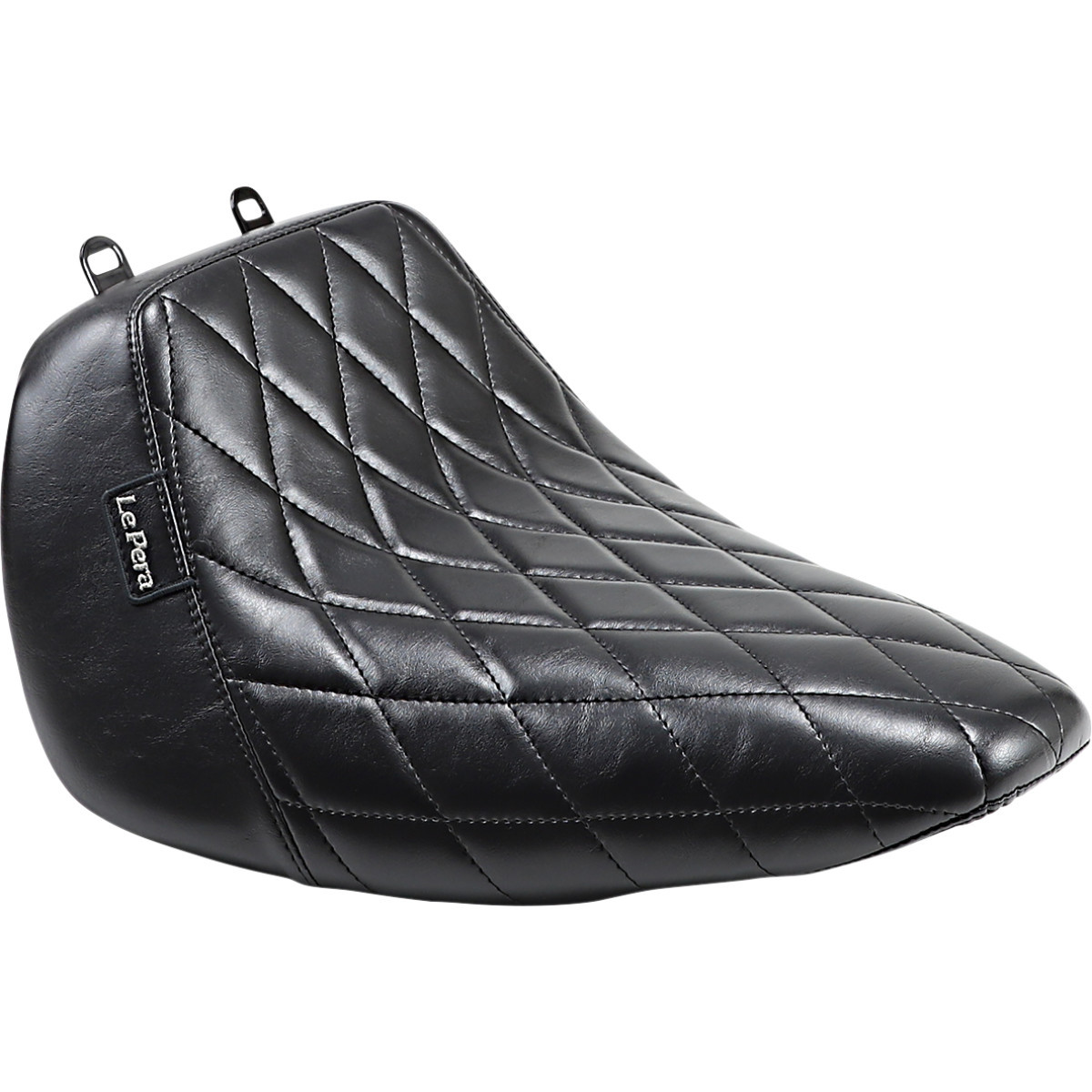 LE Pera #LYO-007DM - Bare Bones Solo Seat - Diamond Stitch - Black - FLFB/S '18-'23