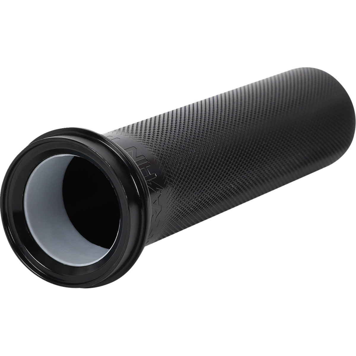 Thrashin Supply CO. #TSC-2704-1 - Throttle Tube - Knurled - 1" - TBW - Black
