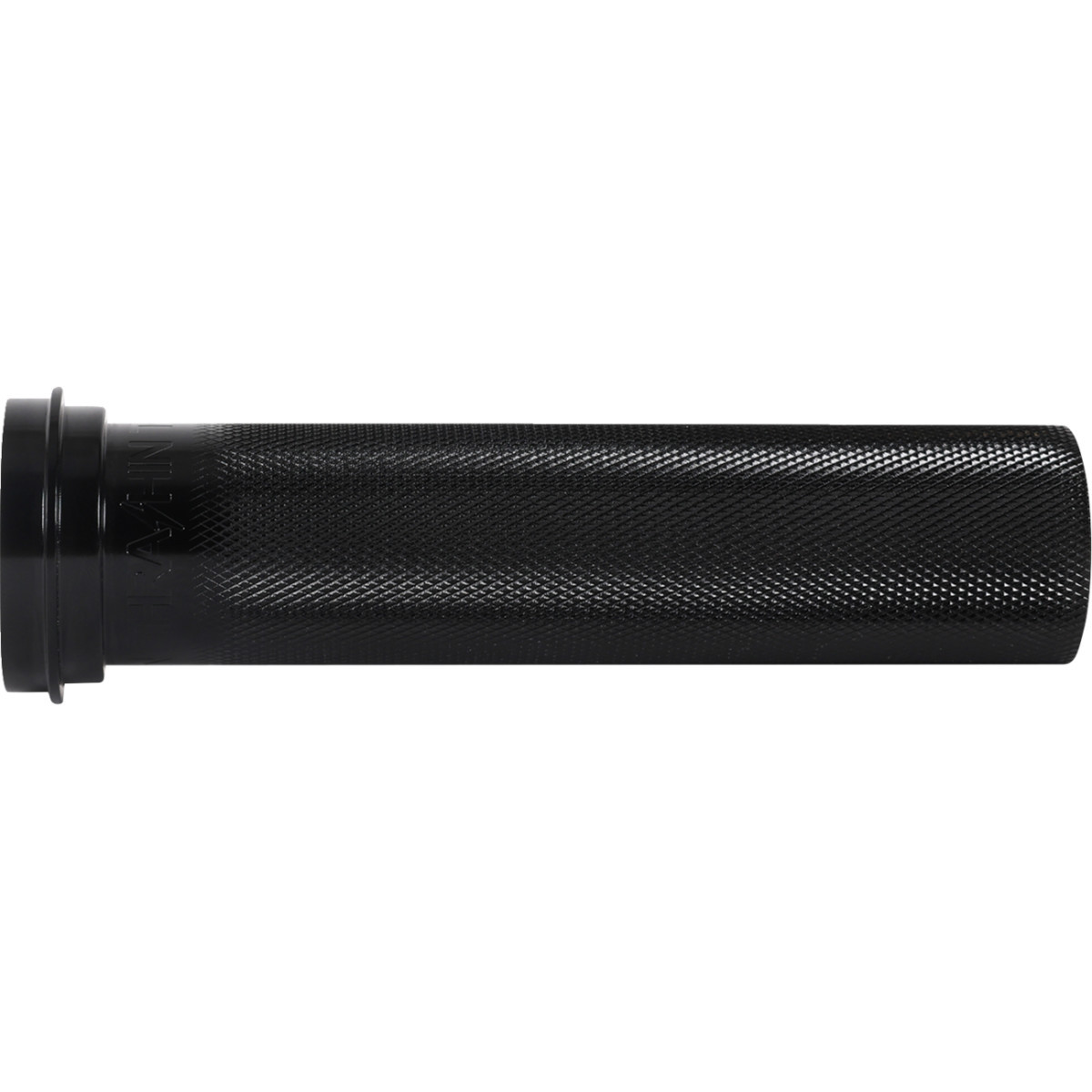 Thrashin Supply CO. #TSC-2704-1 - Throttle Tube - Knurled - 1" - TBW - Black