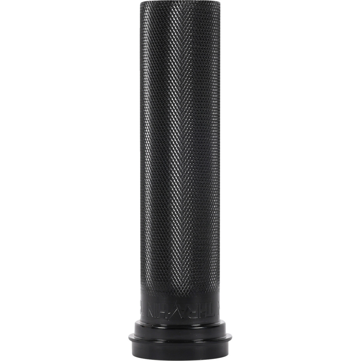 Thrashin Supply CO. #TSC-2704-1 - Throttle Tube - Knurled - 1" - TBW - Black