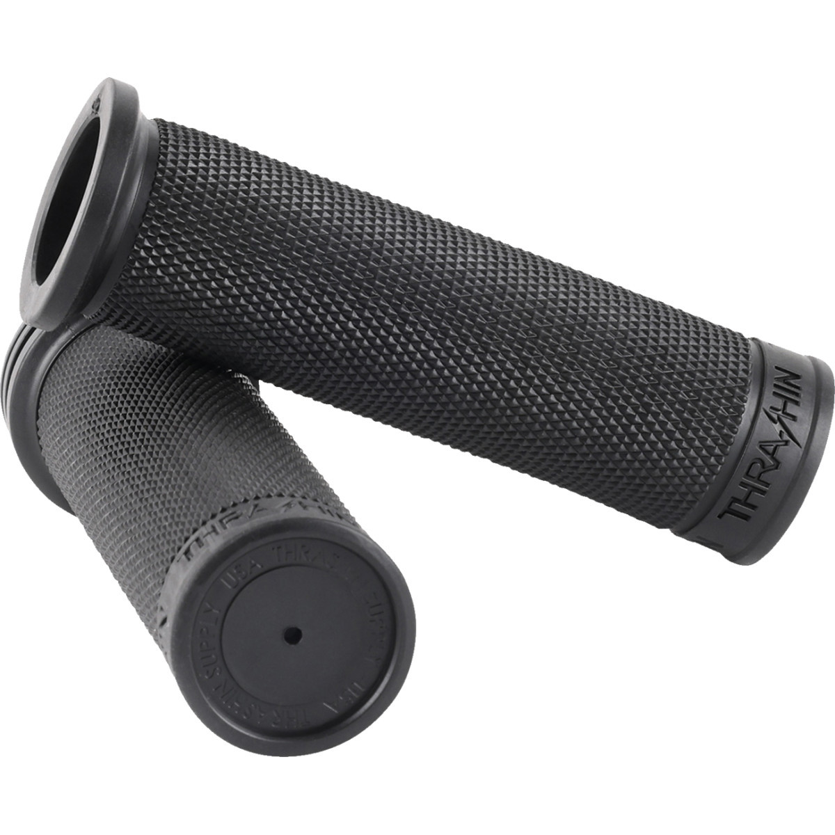 Thrashin Supply CO. #TSC-2711-1 - Moto Grips - 1" - Slim - Black