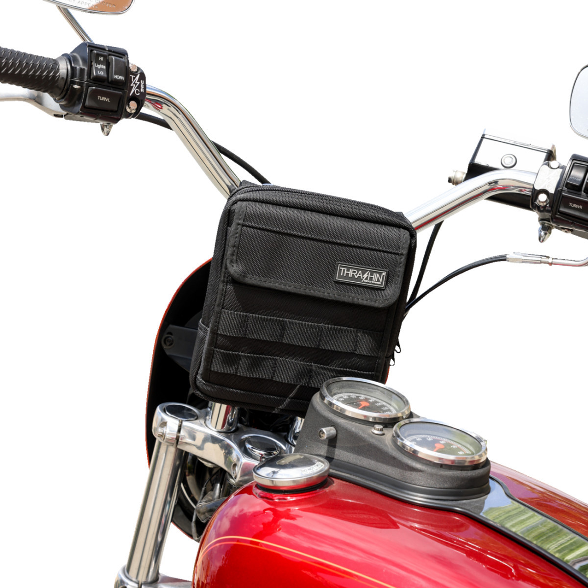 Thrashin Supply CO. #THB-0020 - Handlebar Bag - Slim - Black