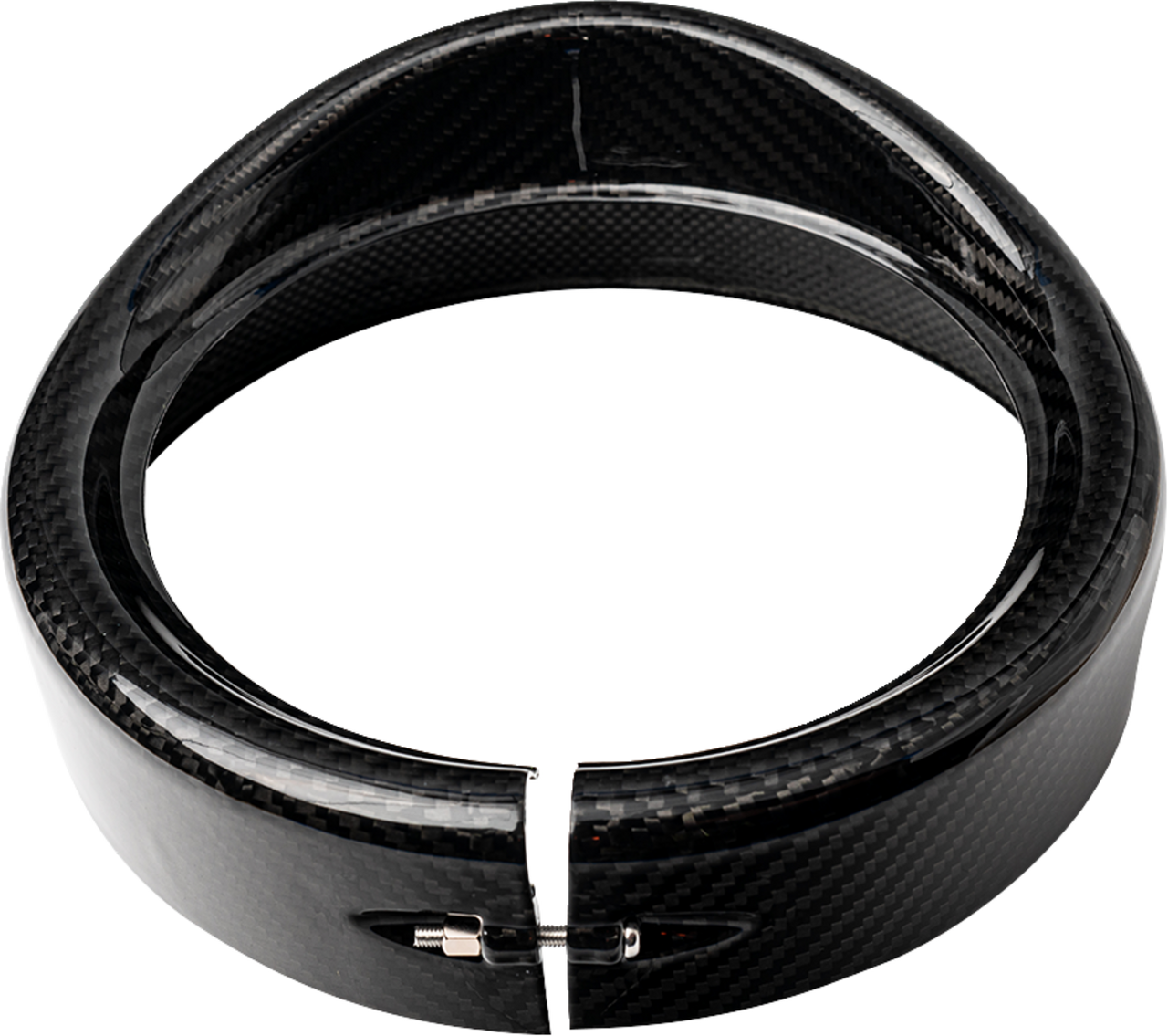 Slyfox #1508-3111 - Headlight Trim w/ Visor - 7" - Gloss