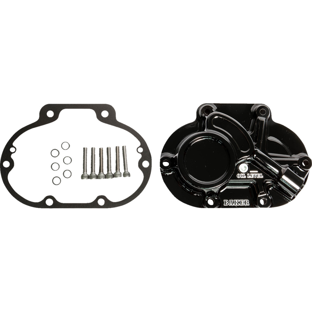 Baker Drivetrain #BD-10605-A - Transmission Side Cover Assembly - Function-Formed™/Cable Type - Gloss Black