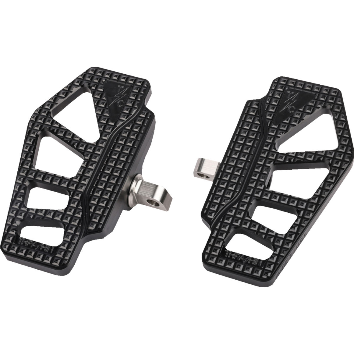 Thrashin Supply CO. #TSC-2217-1-D - Apex Mini Floorboards - Driver - Black