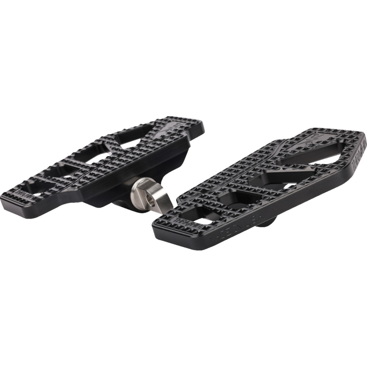 Thrashin Supply CO. #TSC-2217-1-D - Apex Mini Floorboards - Driver - Black