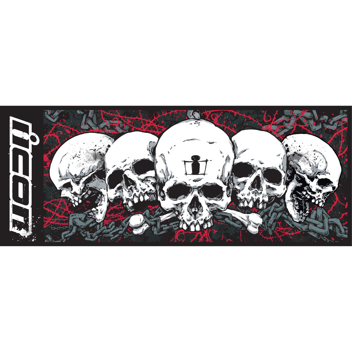 Icon - Absorbent Pit Pad - Large - Skull