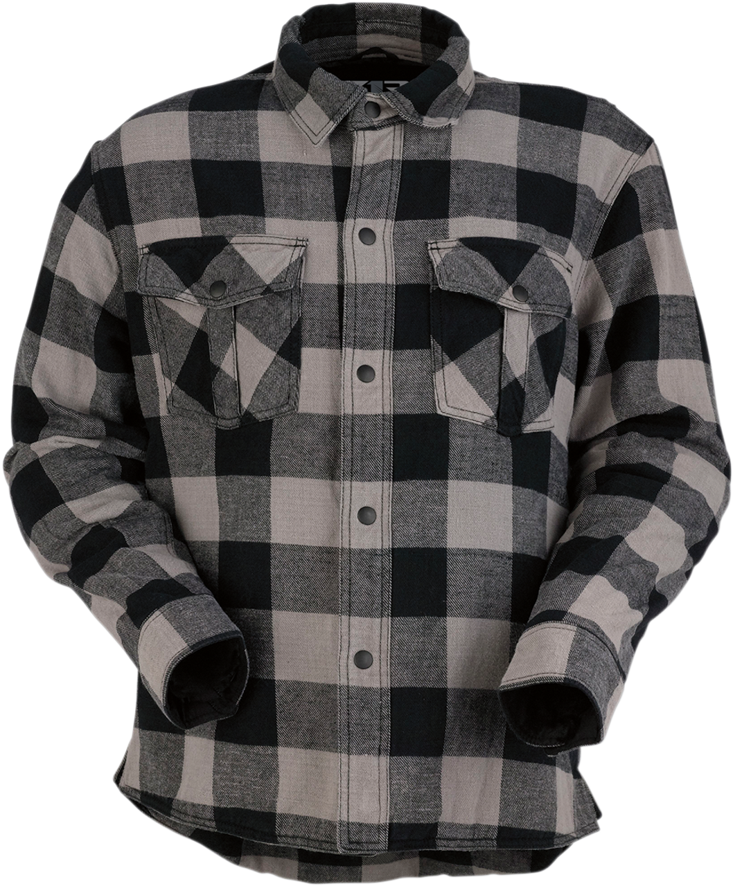 Duke Flannel Shirt - Gray/Black - Small - Lutzka's Garage