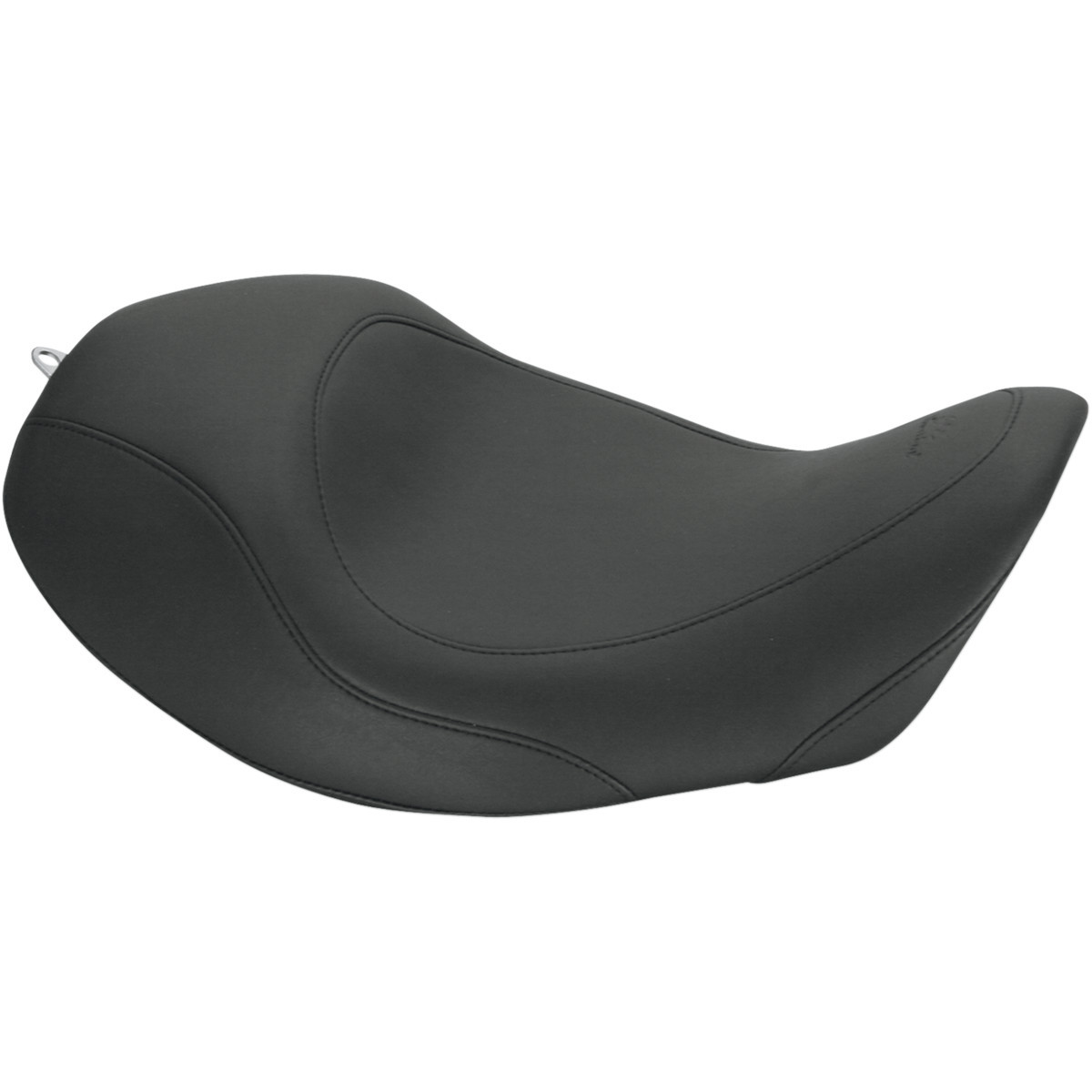Mustang #76707 - Forward Wide Tripper Solo Seat - Plain - Black - Dyna '06-'17