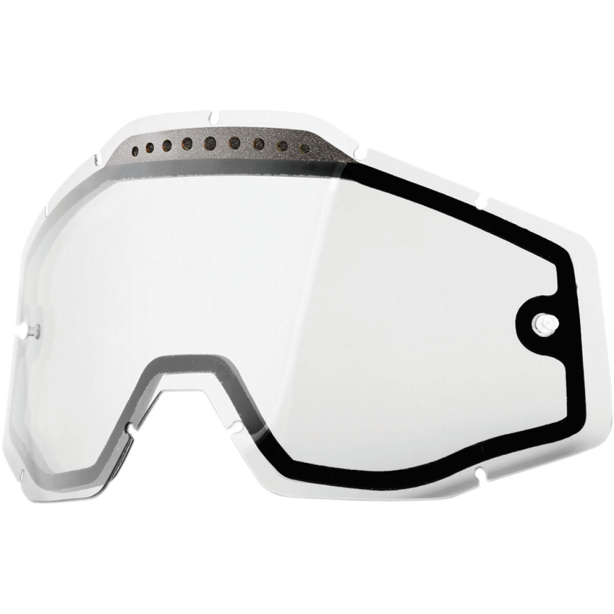 100% #59009-00001 - Accuri/Racecraft/Strata Lens - Vented - Dual Pane - Clear