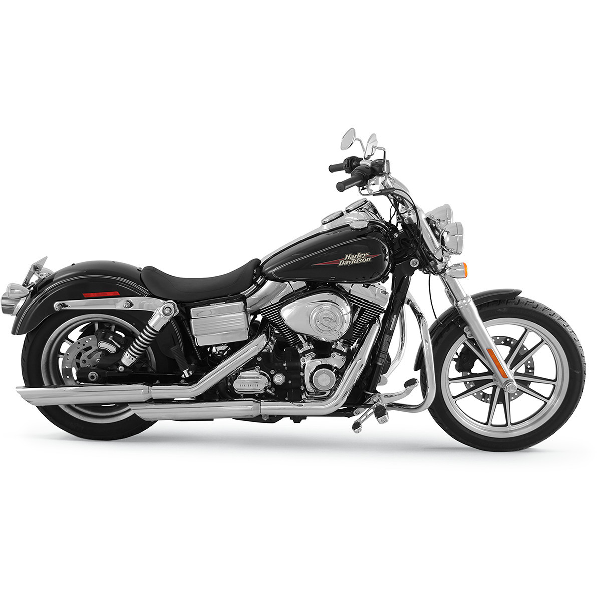 Mustang #76866 - Runaround Solo Seat - Black - FXD '06-'17