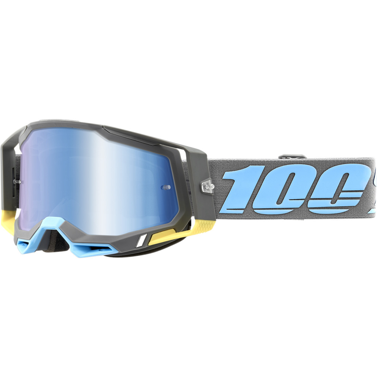 100% #50010-00008 - Racecraft 2 Goggle - Trinidad - Blue Mirror Lens