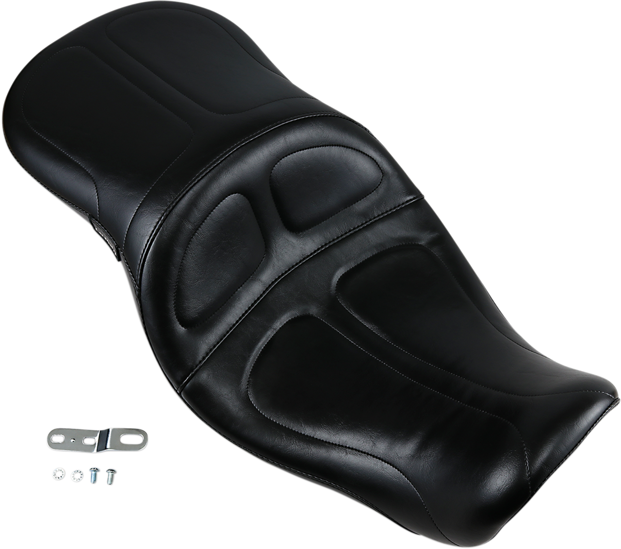 Le Pera #LK-970 - Maverick Seat - without Backrest - Stitched - Black - FLD/FXD '06-'17