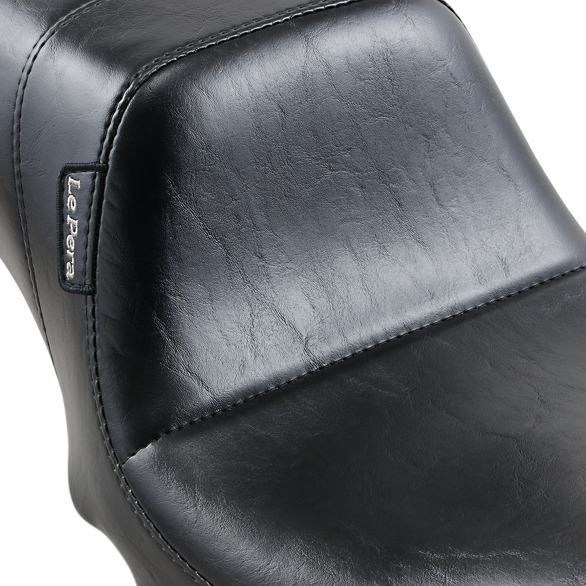 LE Pera #LK-515 - Daytona 2-Up Seat - Without Backrest - Smooth - Black - Dyna '06-'17