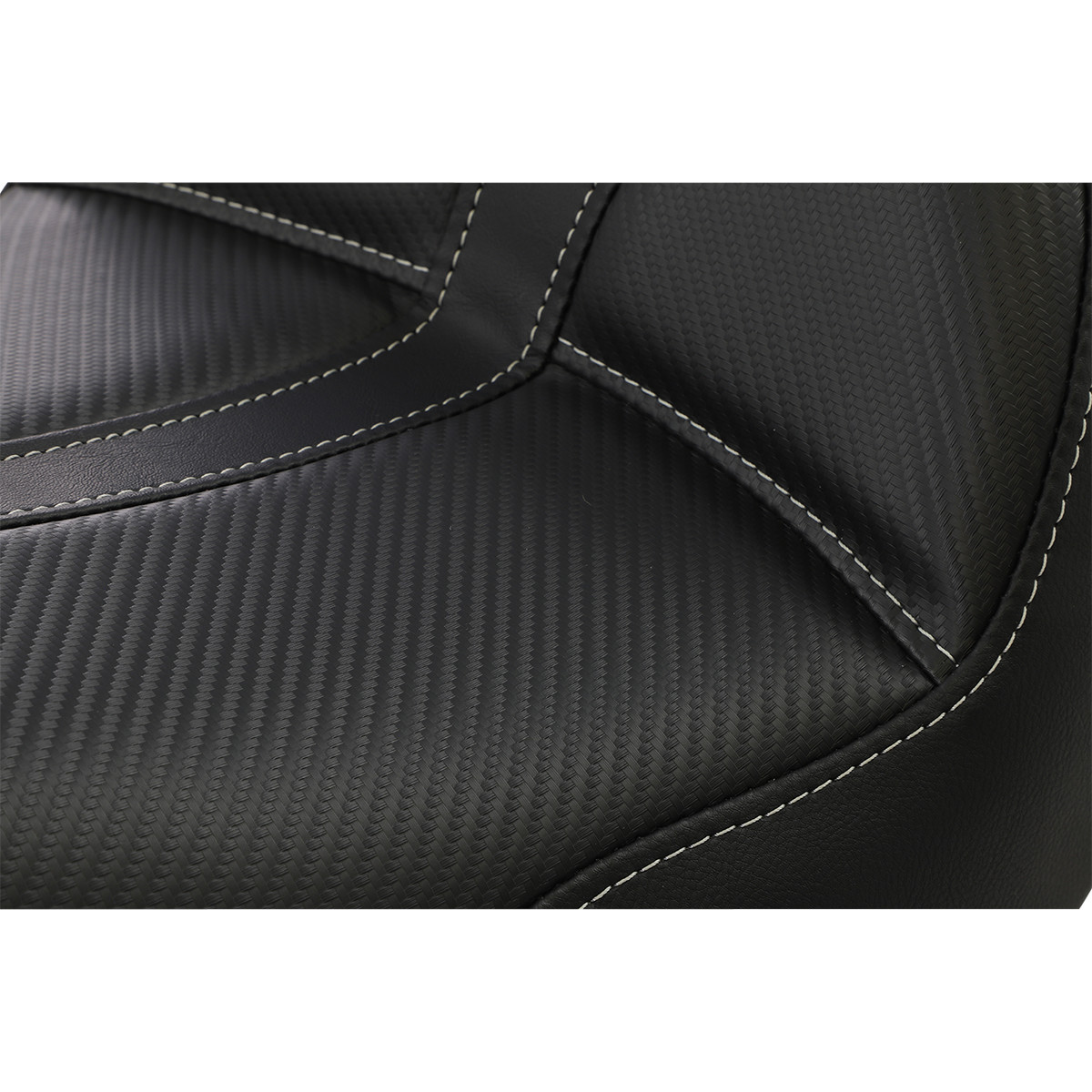 Saddlemen #806-04-0042 - Dominator Solo Seat - w/o Backrest - Black w/ Gray Stitching - FL/FX '06-'17