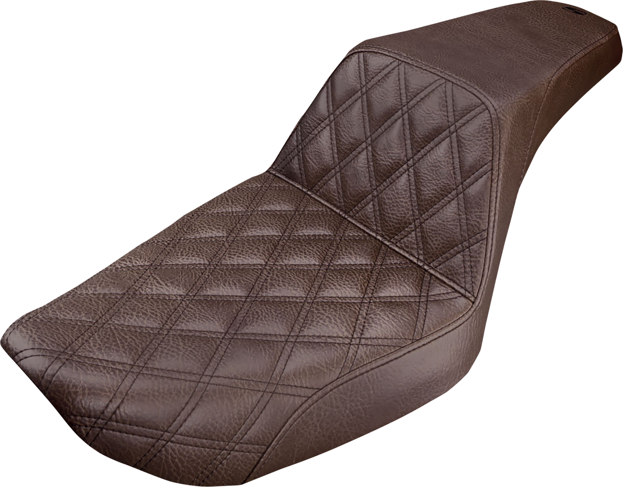 Step Up Seat - Lattice Stitched - Brown - Dyna