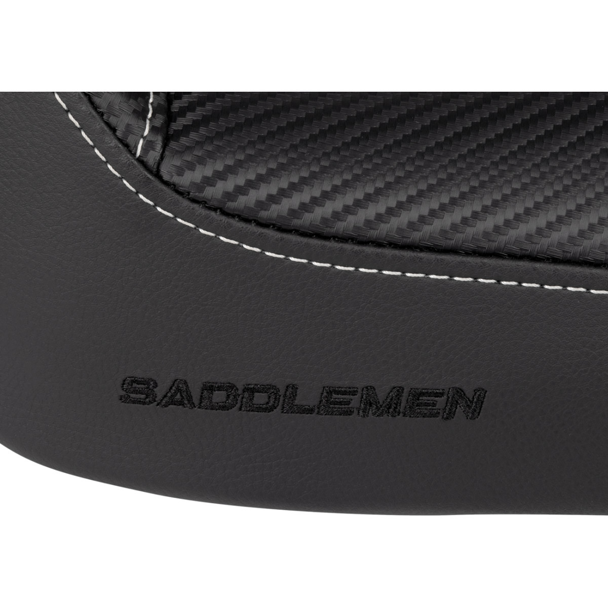 Saddlemen #896-04-0042 - Dominator Solo Seat - w/o Backrest- Black w/ Gray Stitching - FXD/WG '96-'03